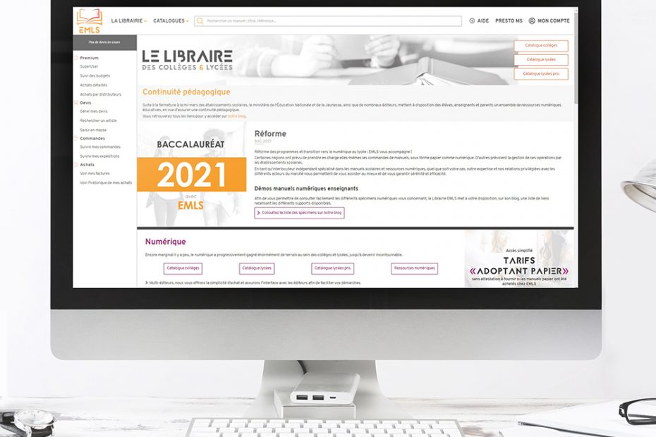 Logo, site web, blog... La librairie EMLS innove pour vous