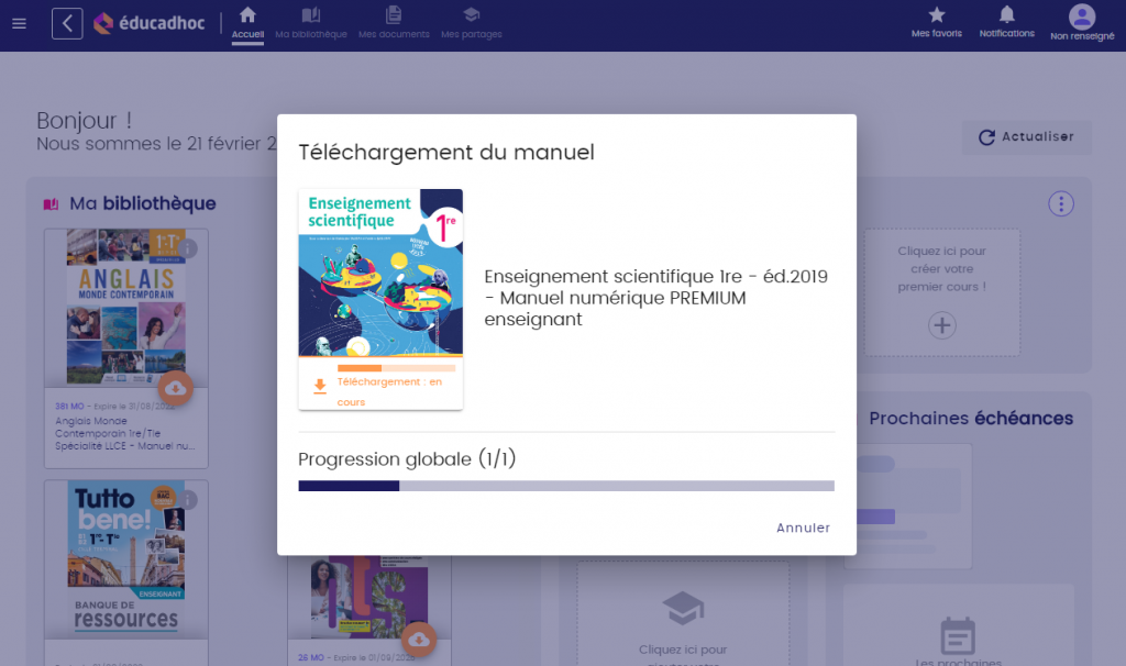 Educadhoc : Comment télécharger mes manuels ?