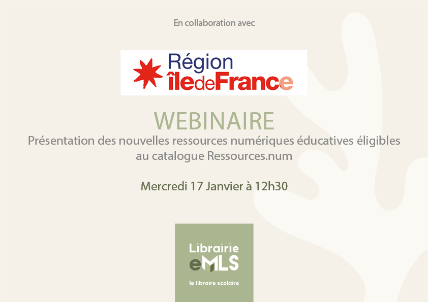 🎓 Webinaire  de découverte des Nouvelles Ressources Numériques Éducatives       en Île-de-France ! 💻