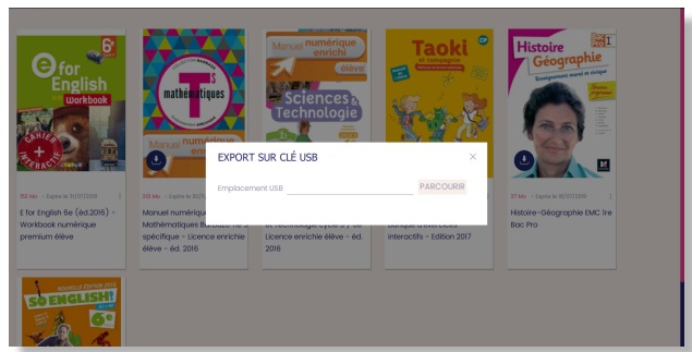 Éducadhoc : Comment télécharger mes manuels numériques sur une clé USB ?
